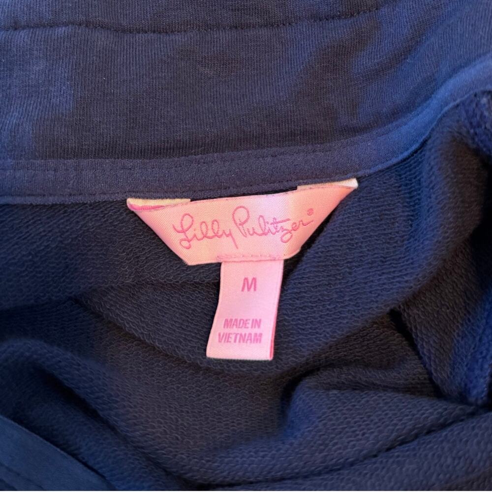 Lilly Pulitzer Skipper Solid Popover Sweatshirt D… - image 3